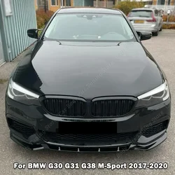 Front Bumper Lip Diffuser For BMW 5 Series G30 G31 Lci M Sport 520i 530i 530e 540i 2017-2020 Spoiler Tuning Car Accessories