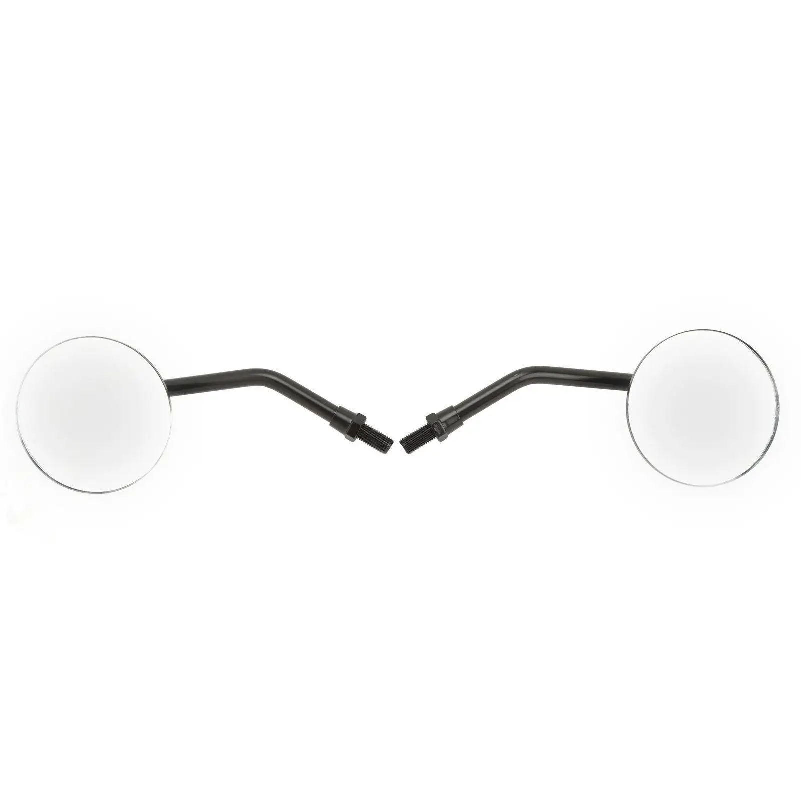 Motorcycle Handlebar Side Mirror Flexible Clear Vision Round Rear View Side Mirror for 38mm Bumper Motorbike