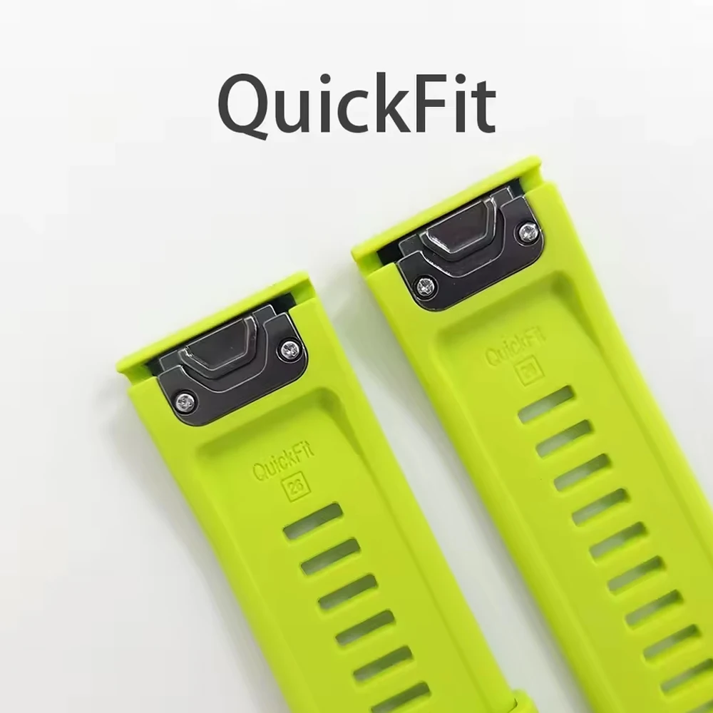 QuickFit 22mm 26mm cinturino sportivo in silicone per Garmin Fenix 8 Pro 47mm 51mm cinturino AMOLED Fenix7 7X 6 6X 5 5X/Epix Pro braccialetto