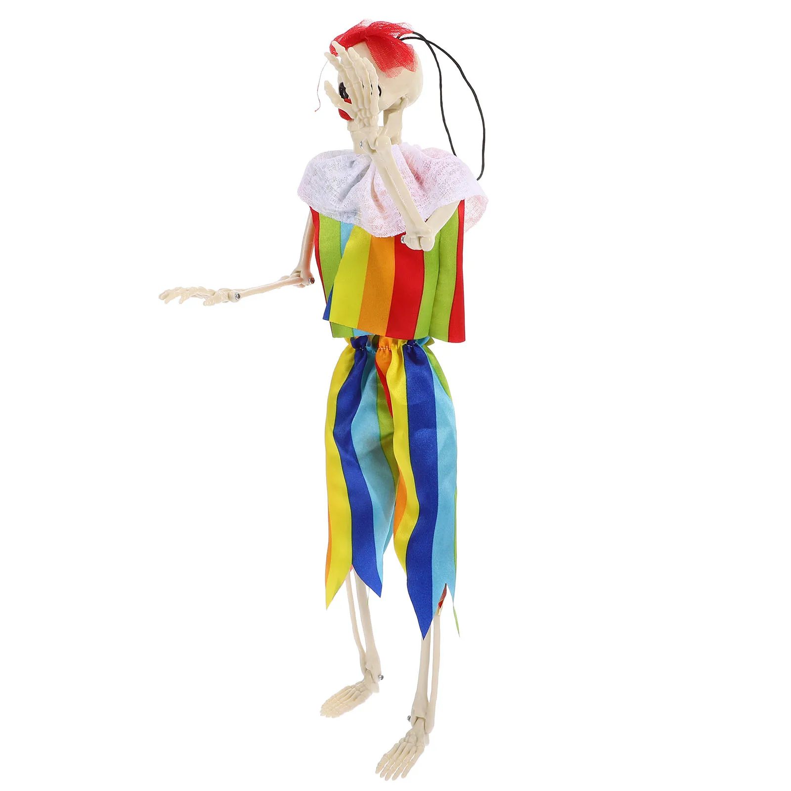 

Halloween Scary Clown Craft Realistic Plastic Hanging Decor Home Office Table Halloween Decoration