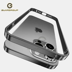 Luxury Light Aluminum Bumper Ultra Slim Case For iPhone 13 12 14 15 16Pro Max 16plus 16pro Safety Buckle Metal Alloy Accessories