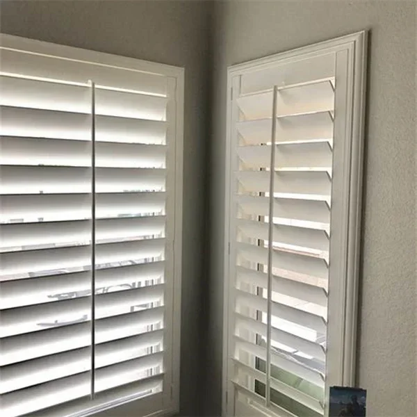 for AS2047 Australia Good Quality Home Design White Horizontal Louver Indoor Solid Wood Window Plantation Shutters