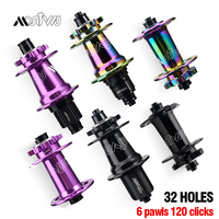 32 Holes Mountain Bike Hub, Disc Brake, 6 Pawls, Front 9x100 15x100 Rear 10x135 12x142, Bike Bicycle Hub, HG / MS / XD 8-12V