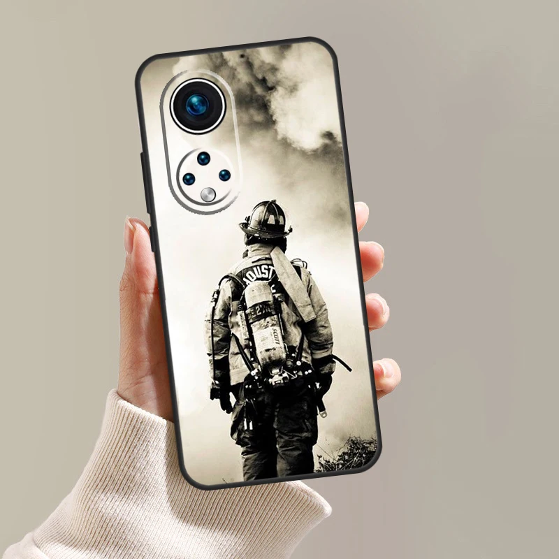 Firefighter Fireman Heroes Funda For Honor X9a X8a X7a X6a X7 X8 X9 8X 9X Magic 5 Pro Honor 70 50 90 Lite Back Case