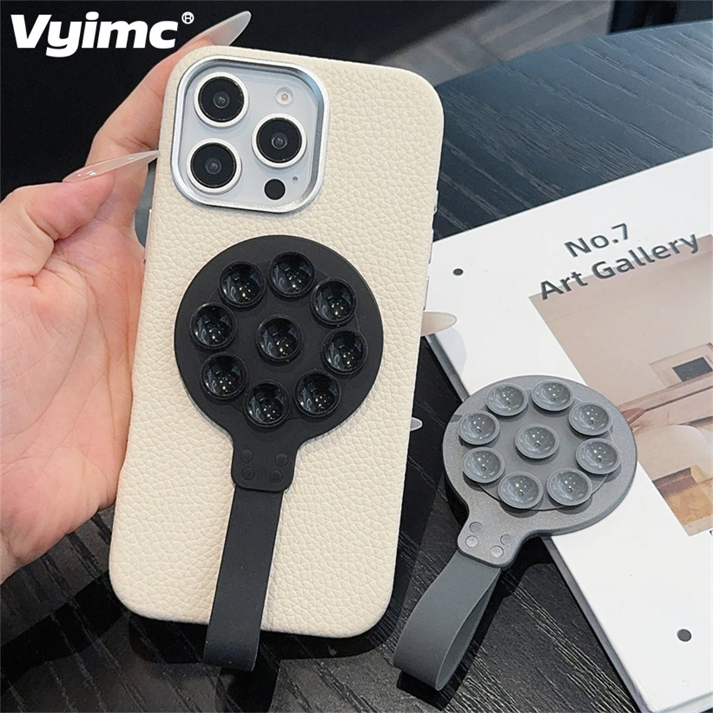 لطيف كوب شفط من السيليكون معصمه آيفون 12 14 13 15 16 برو ماكس زائد بلون ل Magsafe الجلد يشعر ملحقات الهاتف