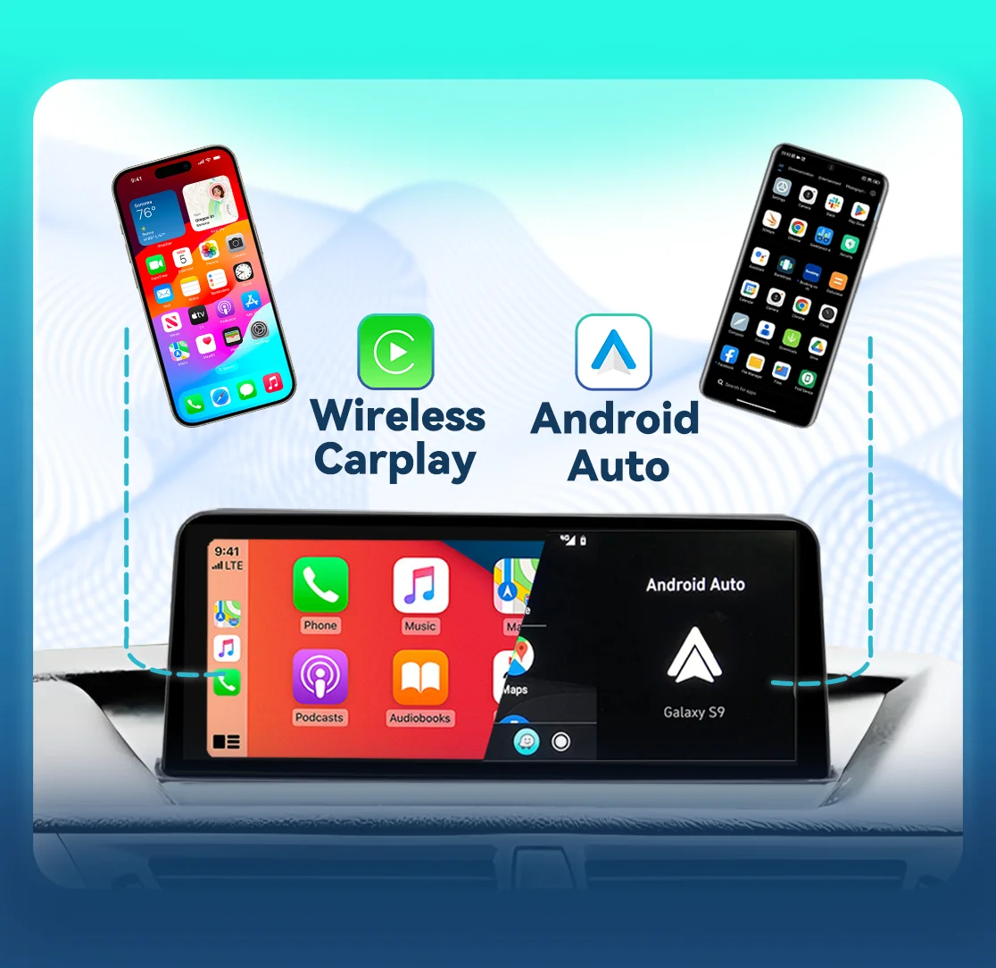 BONROAD اللاسلكية Carplay أندرويد السيارات راديو السيارة أندرويد 14 لسيارات BMW X1 E84 شاشة تعمل باللمس الكاميرا الخلفية لتحديد المواقع مشغل وسائط متعددة #4