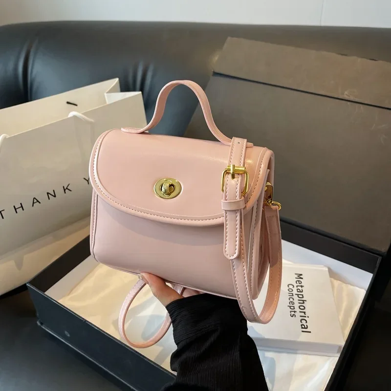 

2025 New Style! Summer Trendy Women's Solid Color Small Square Handbag - Fashion Refreshing | Ideal Crossbody for Beach & Daily