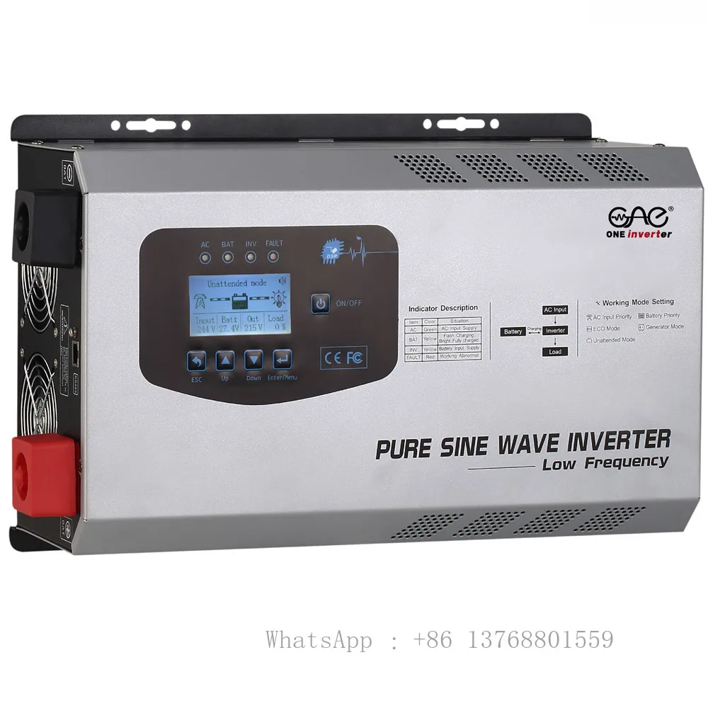 Car Used Inverter With WIFI Connector 12v /24v- Input 120v/220v-output