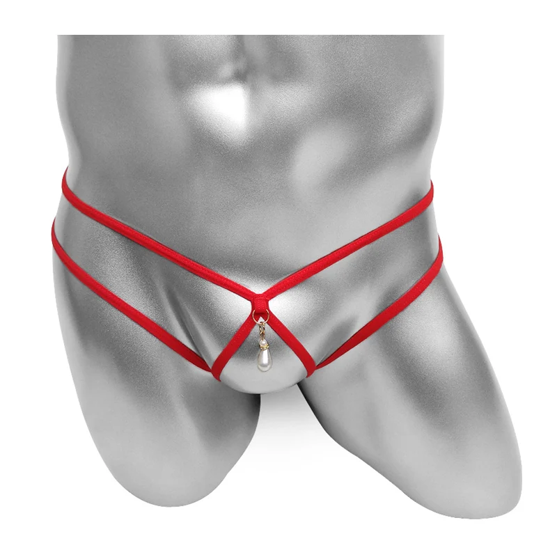 

See Through Sissy Panties Erotic Cockring Lace Cute Sexy Lingerie Mens Underwear Ring G String Bikini Underpants Thongs