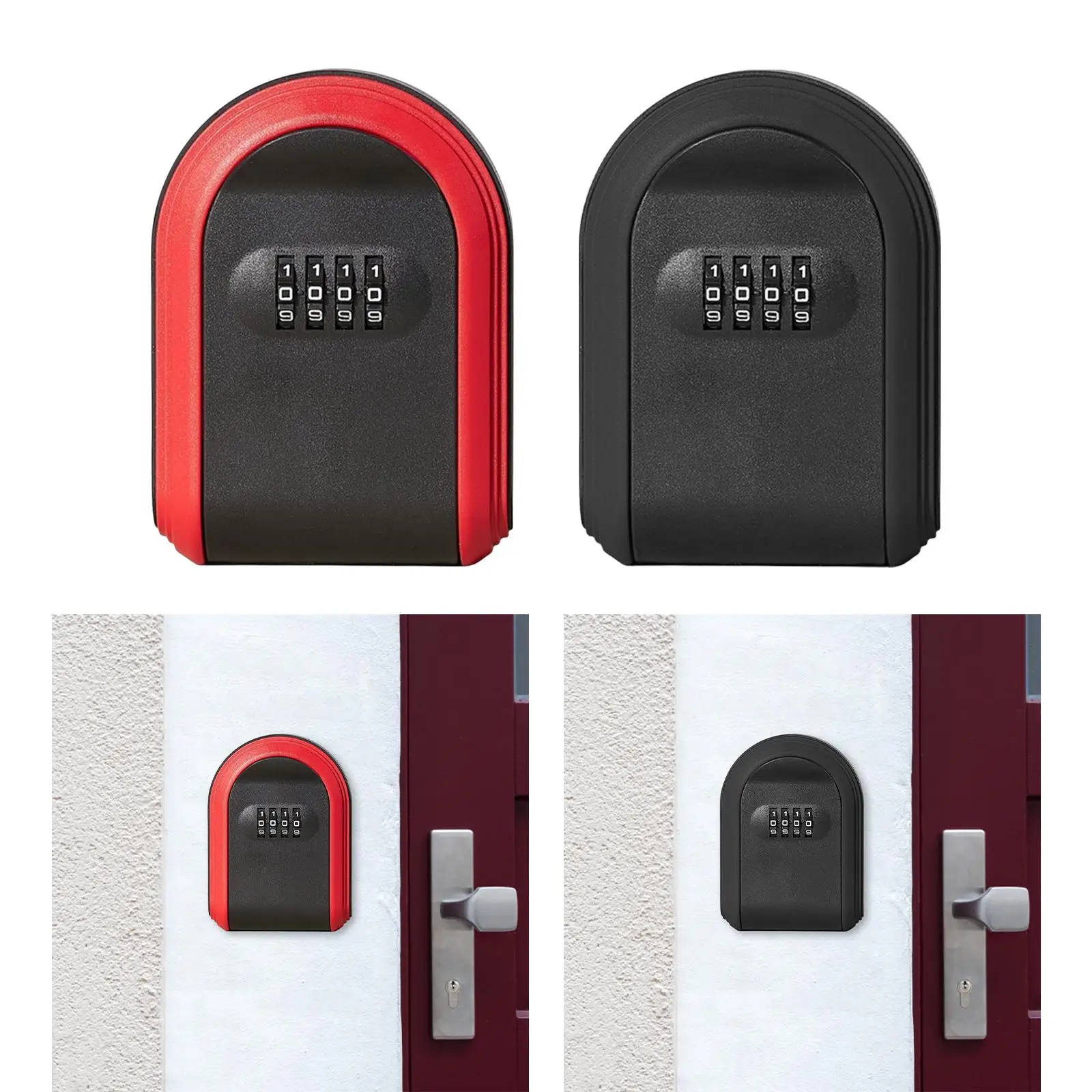 Box Key Storage Box Key Keeper Lock Box Locking Key Cabinet Organizer Wall Mounted for Valets Hotels Car Vacation Homes Outside