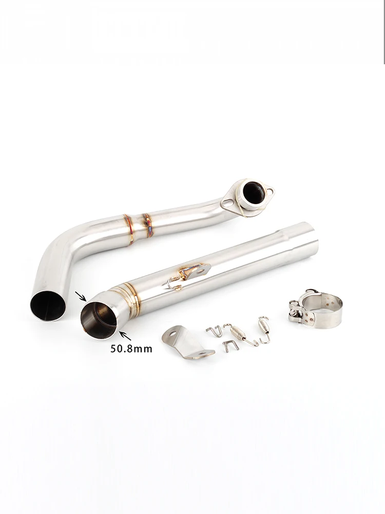For Yamaha MT 125 / YZF R125   2014-2019   For Ducati Hypermotard      Motorcycle Exhaust Header Link Pipe Slip-on