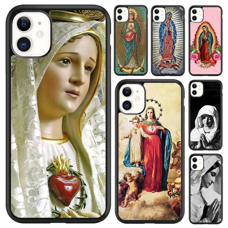 Virgin Maria Phone Case For iPhone 16 15 14 plus XR XS 11 12 13 pro max Shell Cover coque