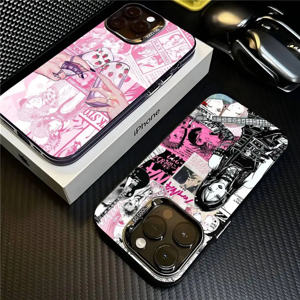 Beliebte Anime N-Nana Handyhülle für iPhone 17 Pro Max, 17 Air, 16 Pro, 15, 14, 13, 12, 11 – Farbige, matte Schutzhülle