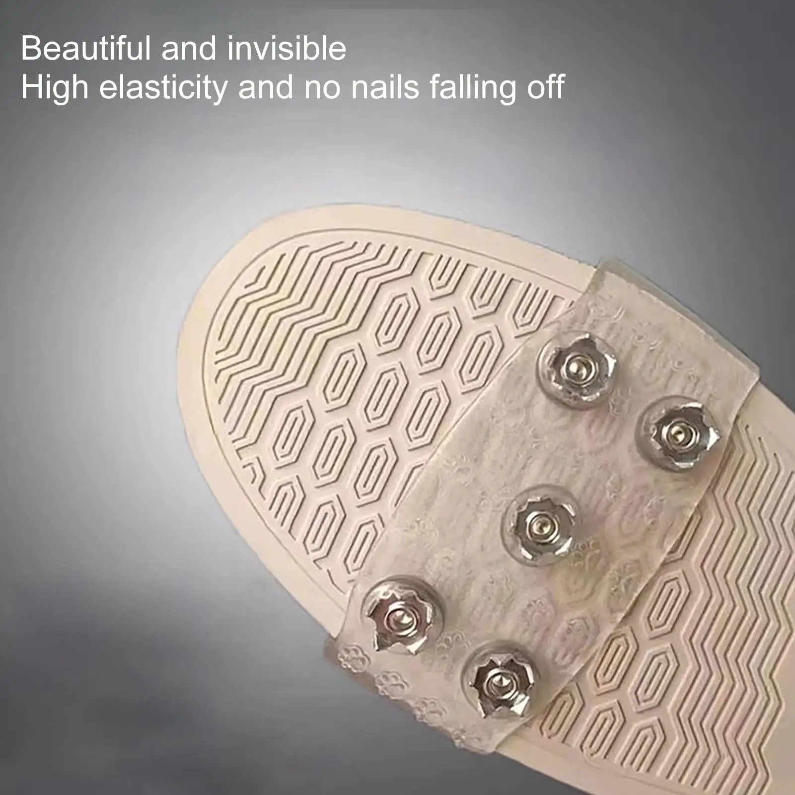 Anti-Skid Snow Ice Gripper 5 Studs Snow Ice Claw Climbing Shoes Spikes Grips Cleats Over Shoes Covers Anti-Slip Crampons - view 4