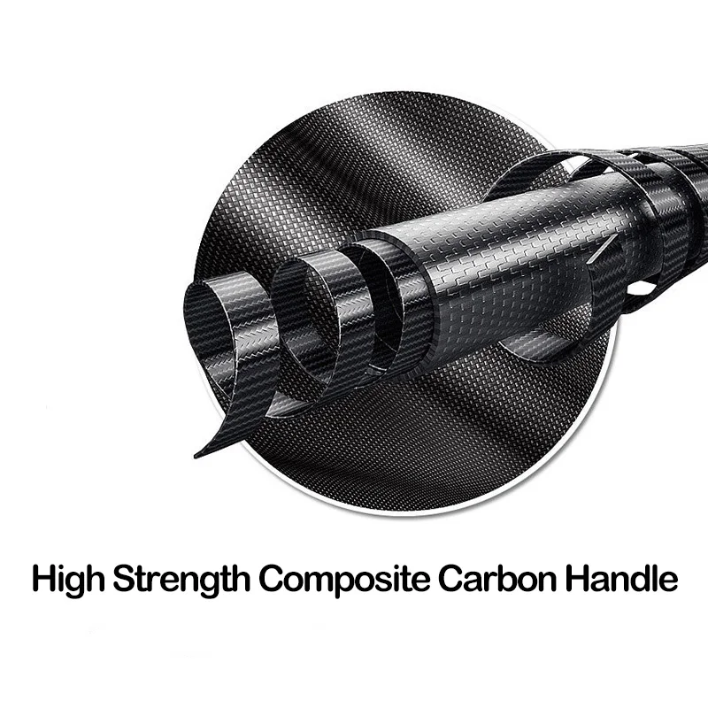DEUKIO New Telescopic Fishing Rod Spinning Fly Carp Feeder Carbon Fiber 2.7M 2.4M 2.1M 1.8M 1.5M Mini Travel Rod Fishing Poles