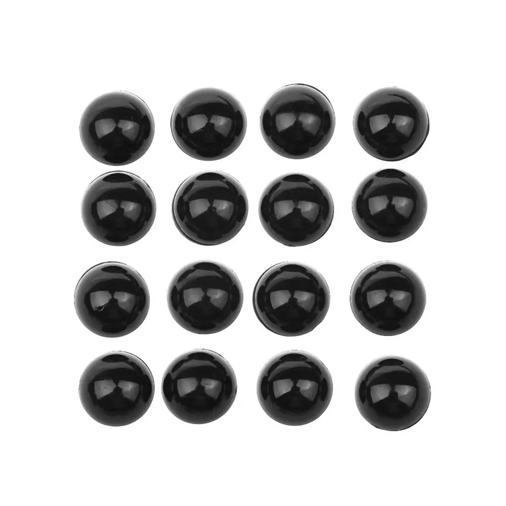 100 Uds. Regalo de Navidad plástico 3-12mm animales marionetas haciendo osos aguja fieltro negro ojos de seguridad accesorios para muñecas