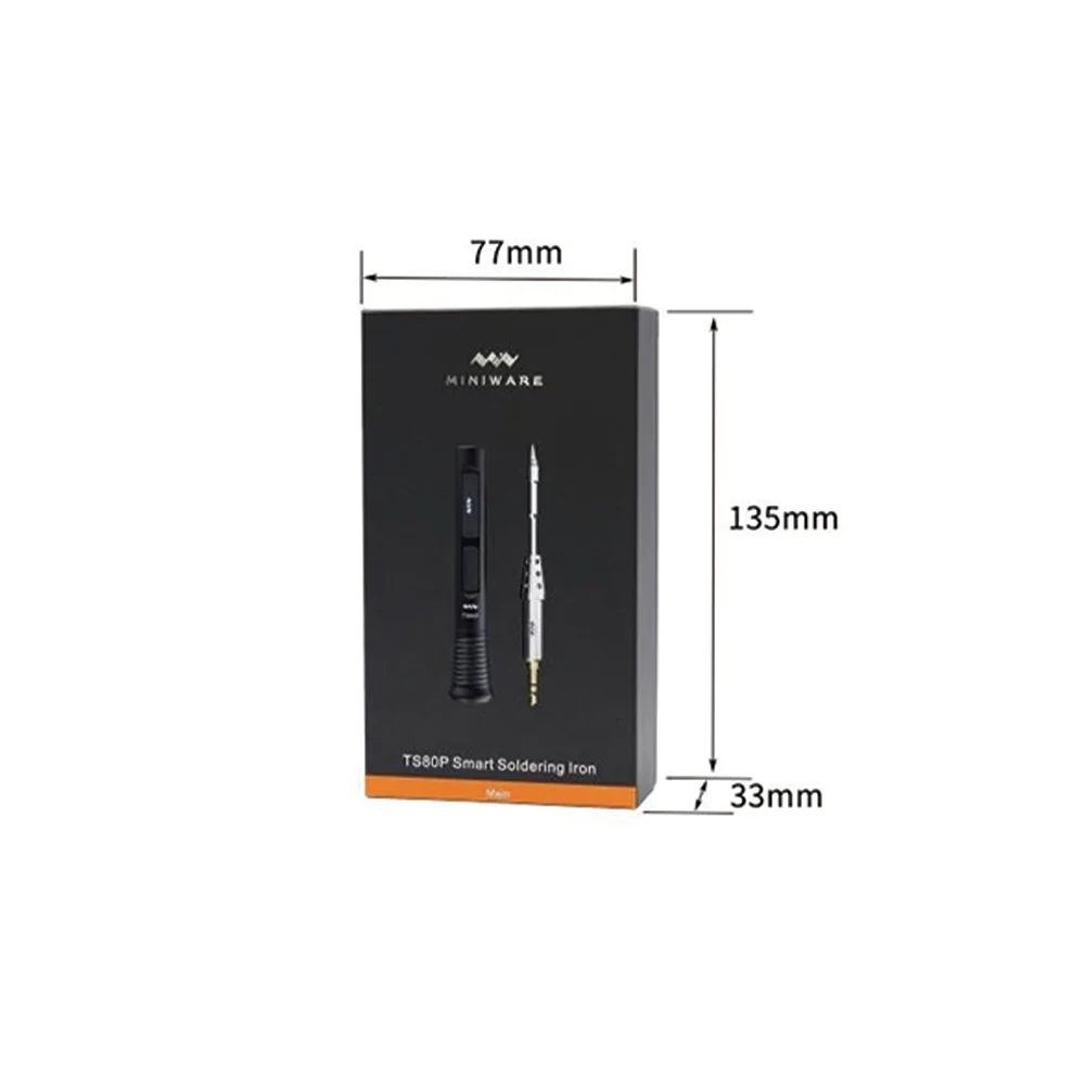 TS80P Mini Smart Portable Digital Soldering Iron Tool Adjustable Temperature OLED Display With 30W Original Power