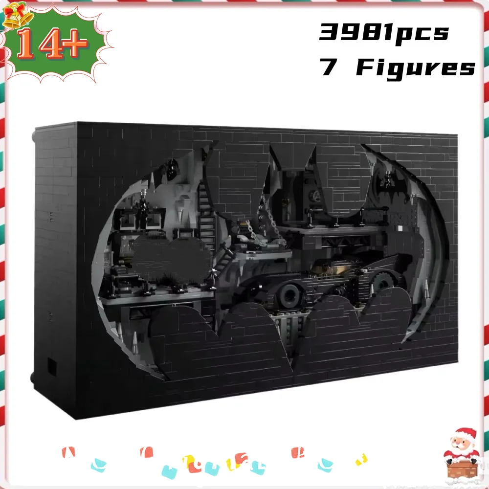 

Горячая новинка: Конструктор Super Heroe Batcave Shadow Box, 3981 деталь, для детей, на Хэллоуин, на день рождения, подарки на день рождения