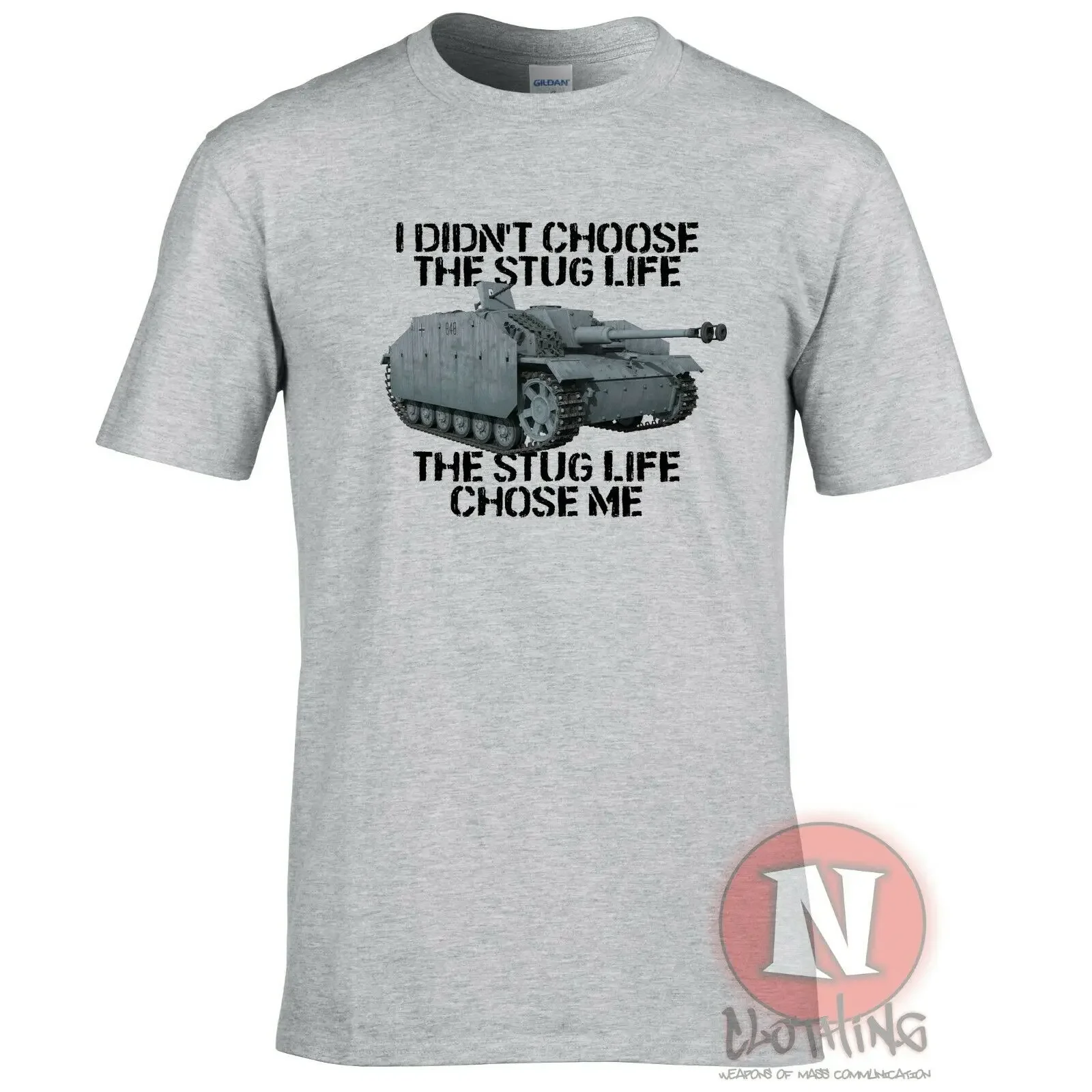 I didn\'T chose the Stug life Men T-shirt WW2 German military armour World Tanks