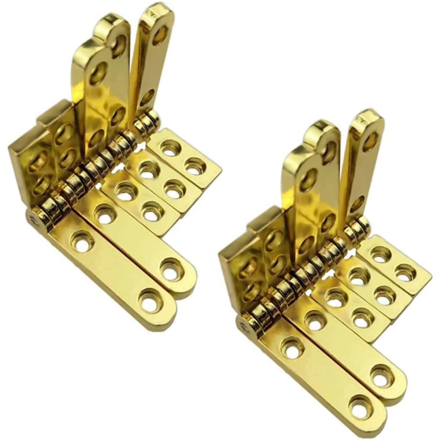

10 Pcs 90 Hinges Wooden Box Gift Wine Jewellery Box Chest Case Cabinet Hardware with Screws (Silver)