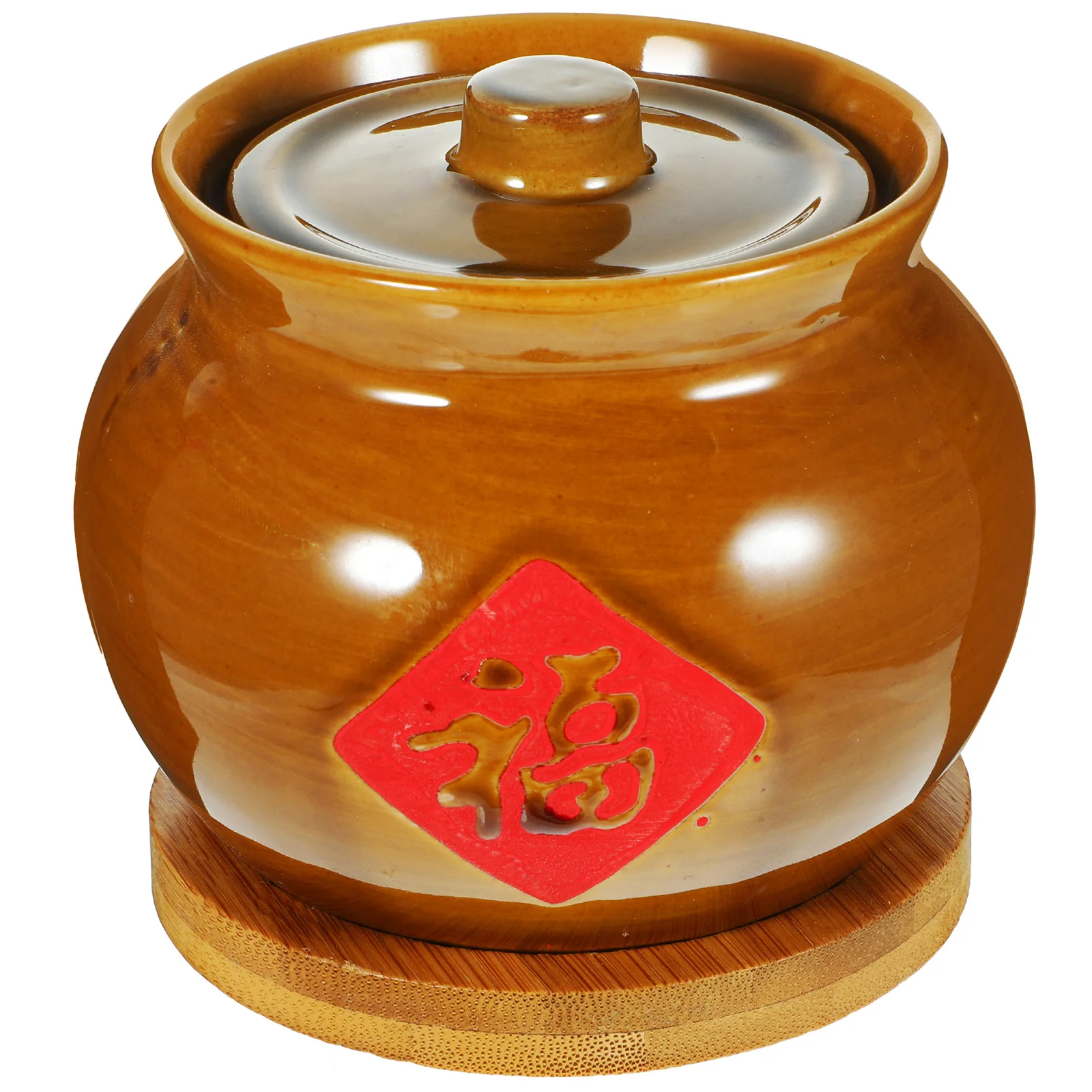 

1Set Retro Ceramic Stew Pot Practical Soup Bowls Easy Clean Steaming Edible Bird's Nest Bowl Ceramic Stew Pot