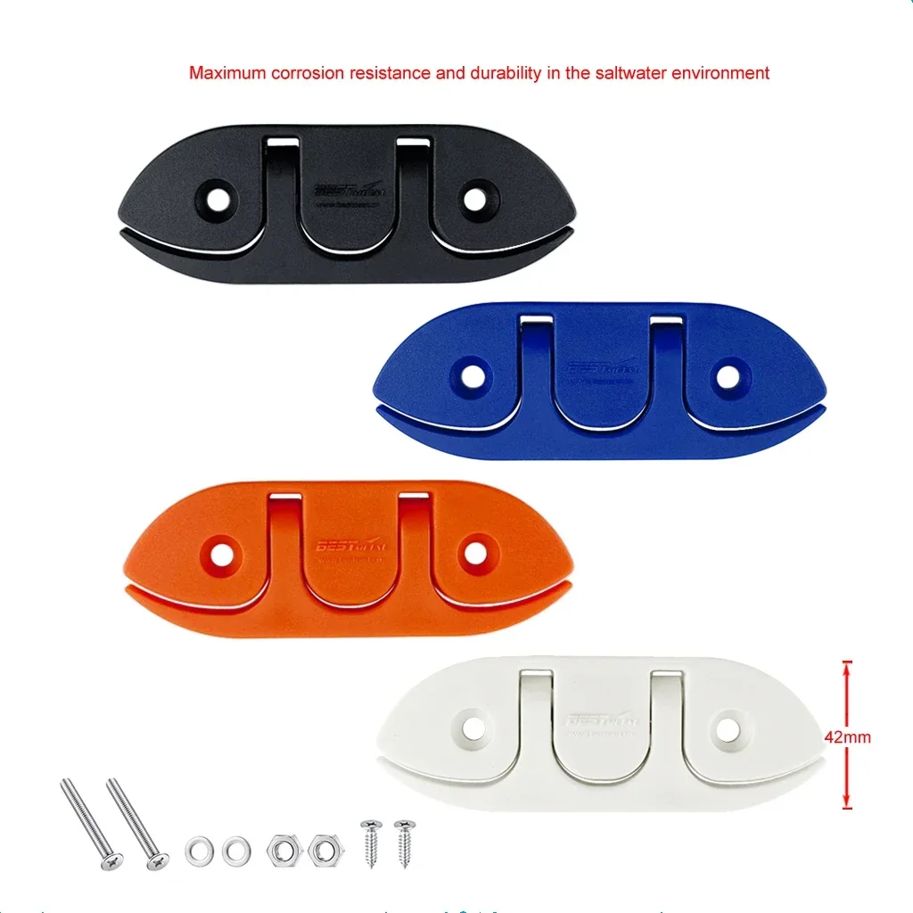 120mm Nylon Sailboats Flip Up Folding Pull Up Cleat Dock Deck Boat Marine Kayak Hardware Line Rope Mooring Cleat Accessories