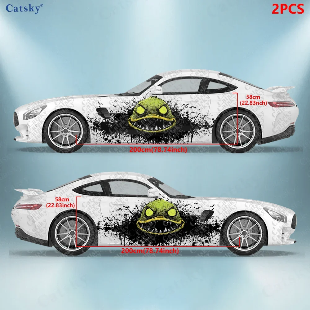 2pcs Rubber Pointed-Bill Duck Car Side Decals, Self-Adhesive PVC Waterproof & Scratch-Resistant Stickers, Car Accessory Gift