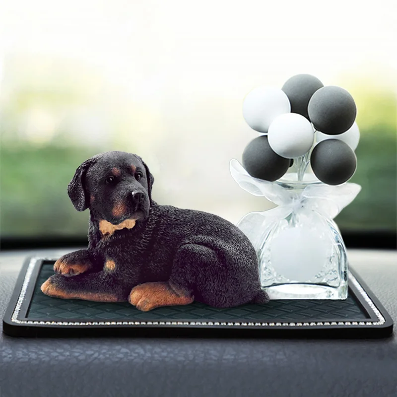Forma dla psa Rottweiler Nieprzywierająca żywica Model zwierzęcia Formy silikonowe, aromaterapia samochodowa Ozdoba gipsowa Moldas do tworzenia świec