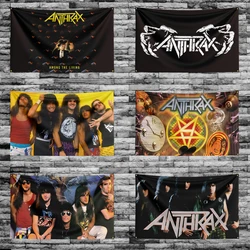 3x5 Ft A-Anthraxs Heavy Rock Band Flag Polyester Digital Printing Banner for Bedroom Wall Art Out Door Tapestry Decoration