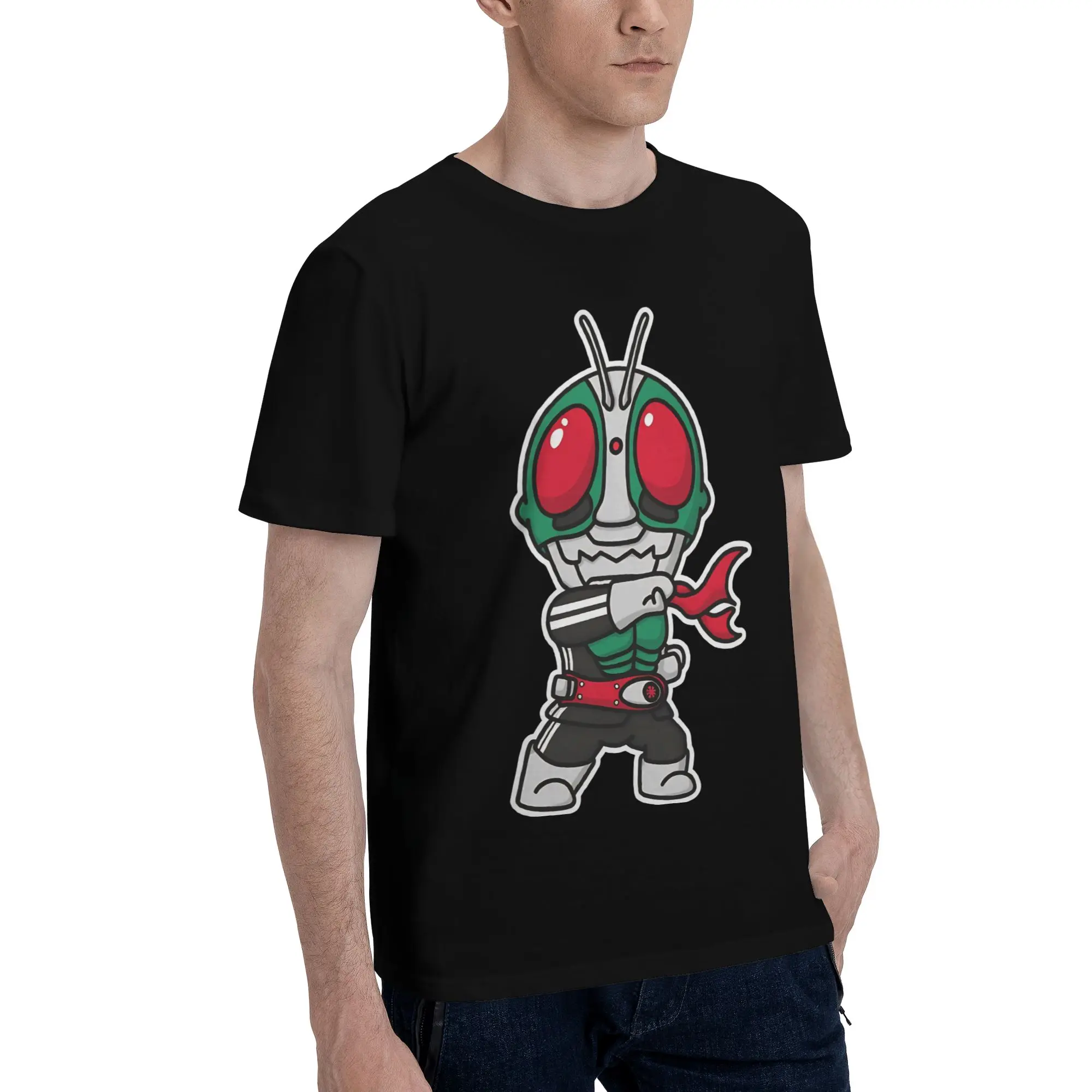 Ichigou Ichigo Chibi Style Kawaii  Graphic 100% Cotton T-Shirt Bandai Kamen Rider Tees Tops For Men