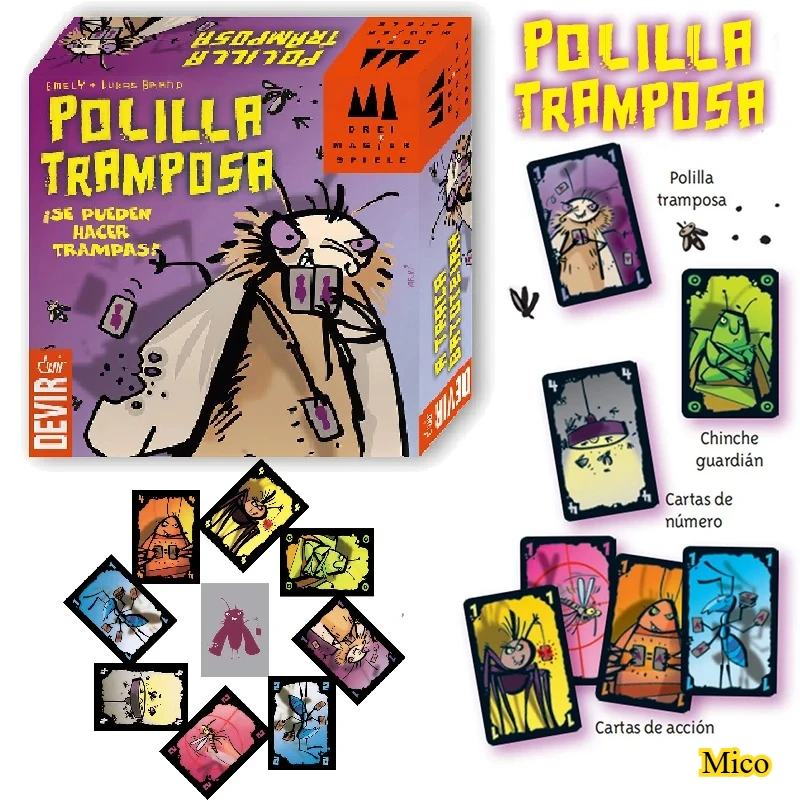 Cheating Moth Board & Card Game – Eye-Catching Tabletop Decor, Perfect for Family Gatherings, Party Toys & Shelf Display