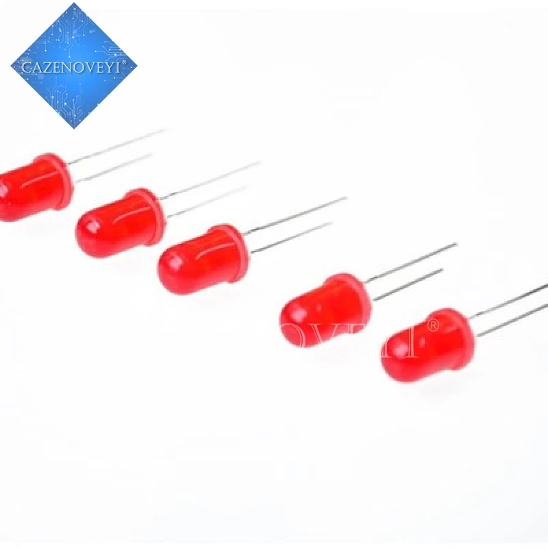 100pcs/lot Red light-emitting  Red turn Red 5mm led