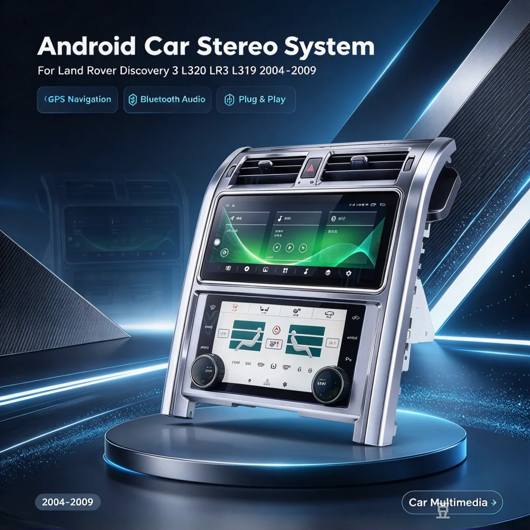 Wireless CarPlay Android 14 For Land Rover Discovery 3 L320 LR3 L319 2004-2009 Car Radio Multimedia Player CarPlay Auto Car  DSP