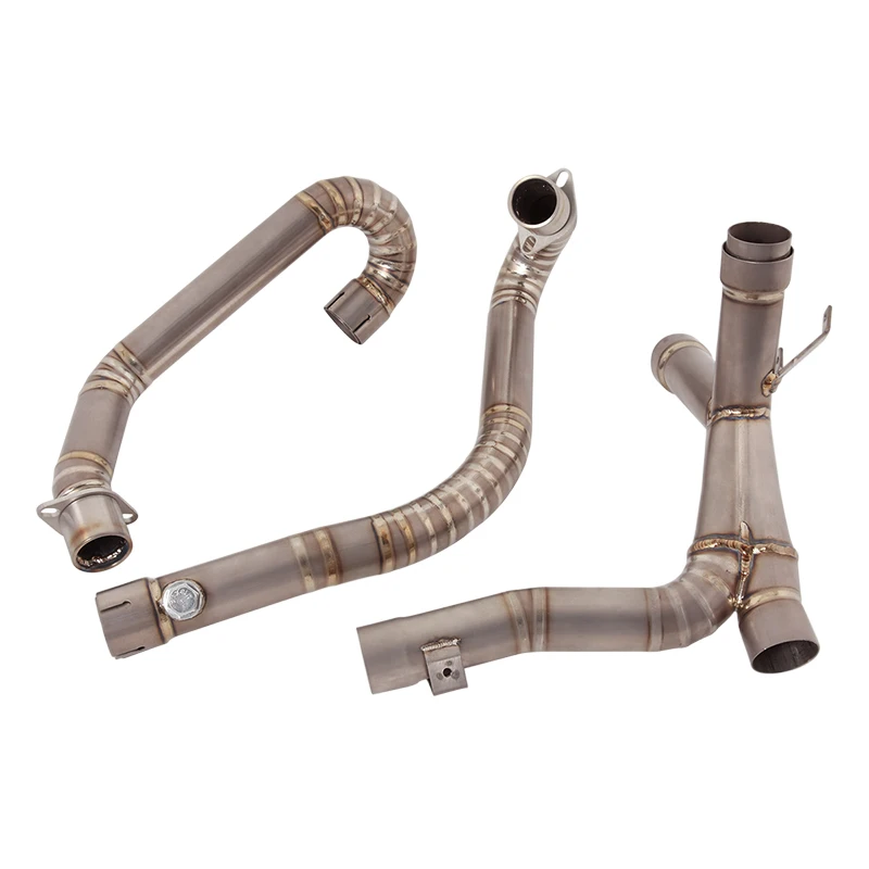 For DUCATI MONSTER 659 696 796 1100 Motorcycle Lossless Exhaust Header Link Pipe Front Tube Titanium Alloy Replace Original Pipe