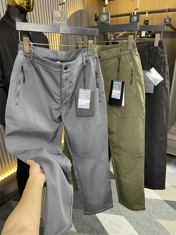 

Outdoor Windproof Waterproof Thiened Fce Men's Casual Pants Straight Leg Leisure Trousers Autumn Winter Cosite Fce...