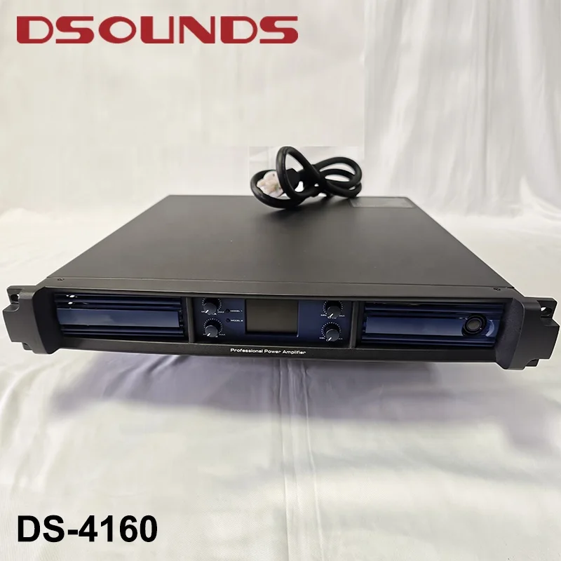 1600W*4CH Professional Power Amplifier 4x1600W High Temperature Resistant Gallium Nitride Power Amplifier for Professional Audio
