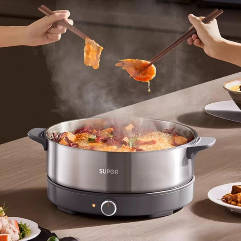 Multifunctional Electric Hot Pot Split Wok Frying Pot All-round Supor Electric Hot Pot  sarten electrico