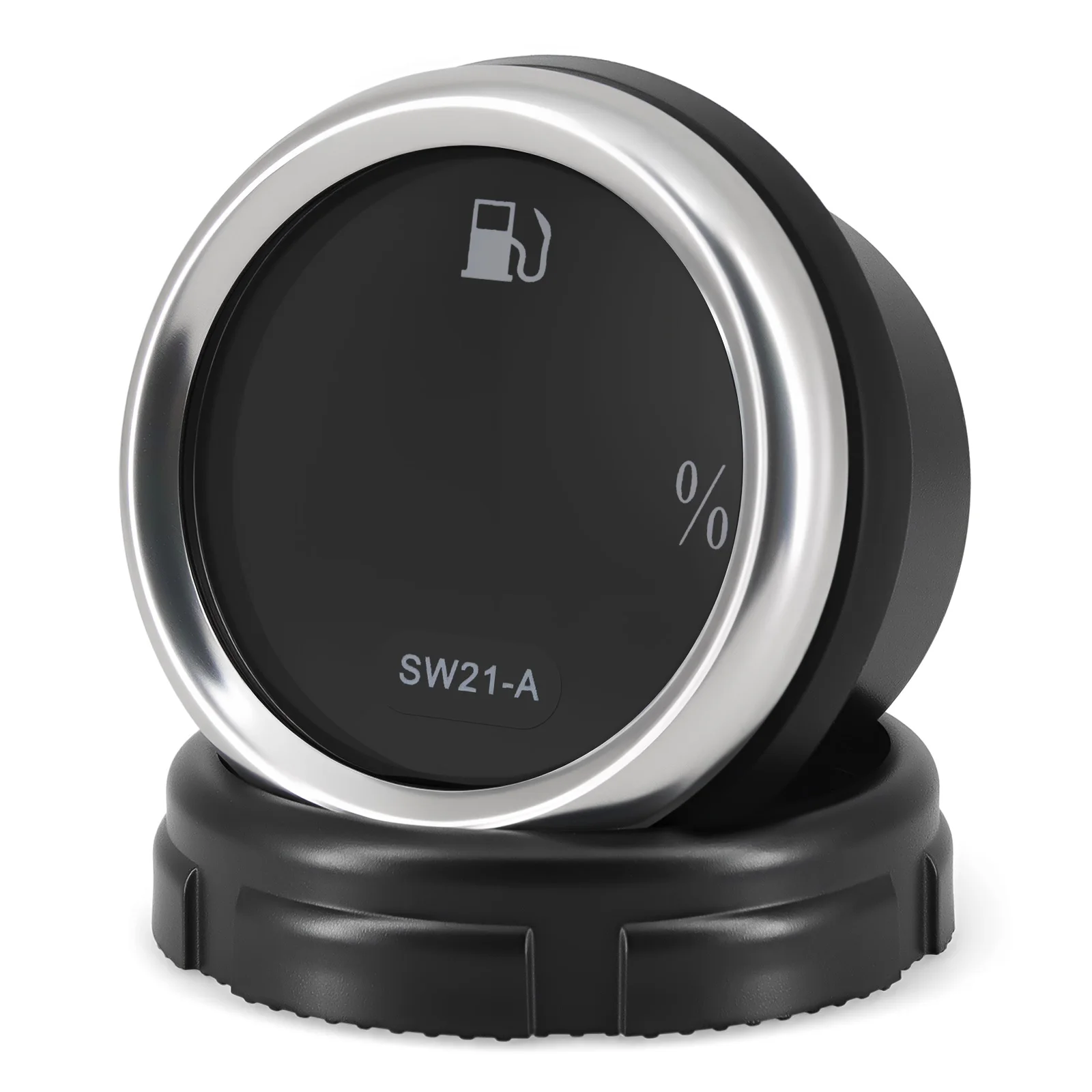 ZMFJH الرقمية 0-100% 2 "52 مللي متر مقياس مستوى الوقود مع تحذير 0-190OHM مستشعر مستوى خزان الزيت لسيارة عالمية قارب يخت 12V24VDC