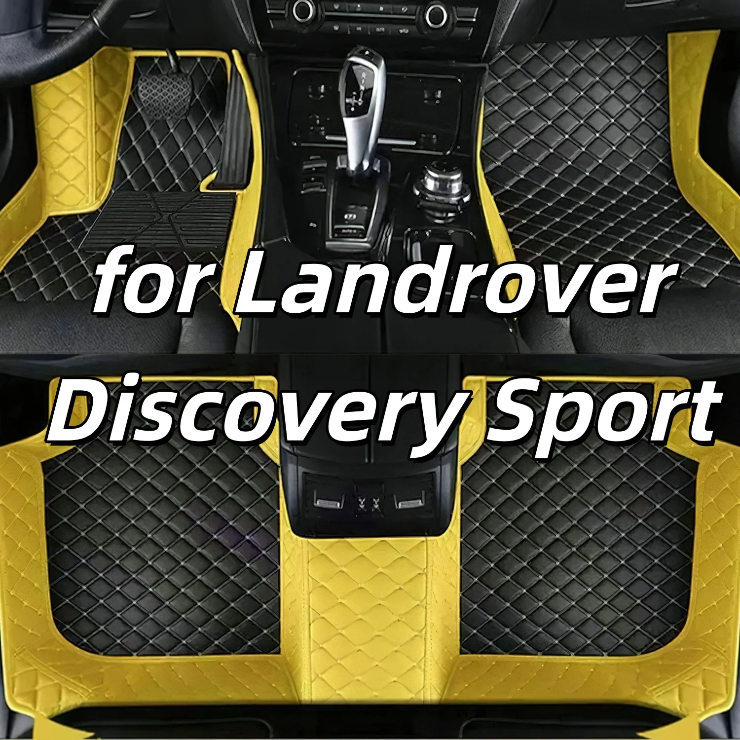 

7-местные аксессуары, автомобильные напольные кожаные коврики, подходят для Landrover Discovery Sport, 7-местный автомобиль, полный комплект ковриков