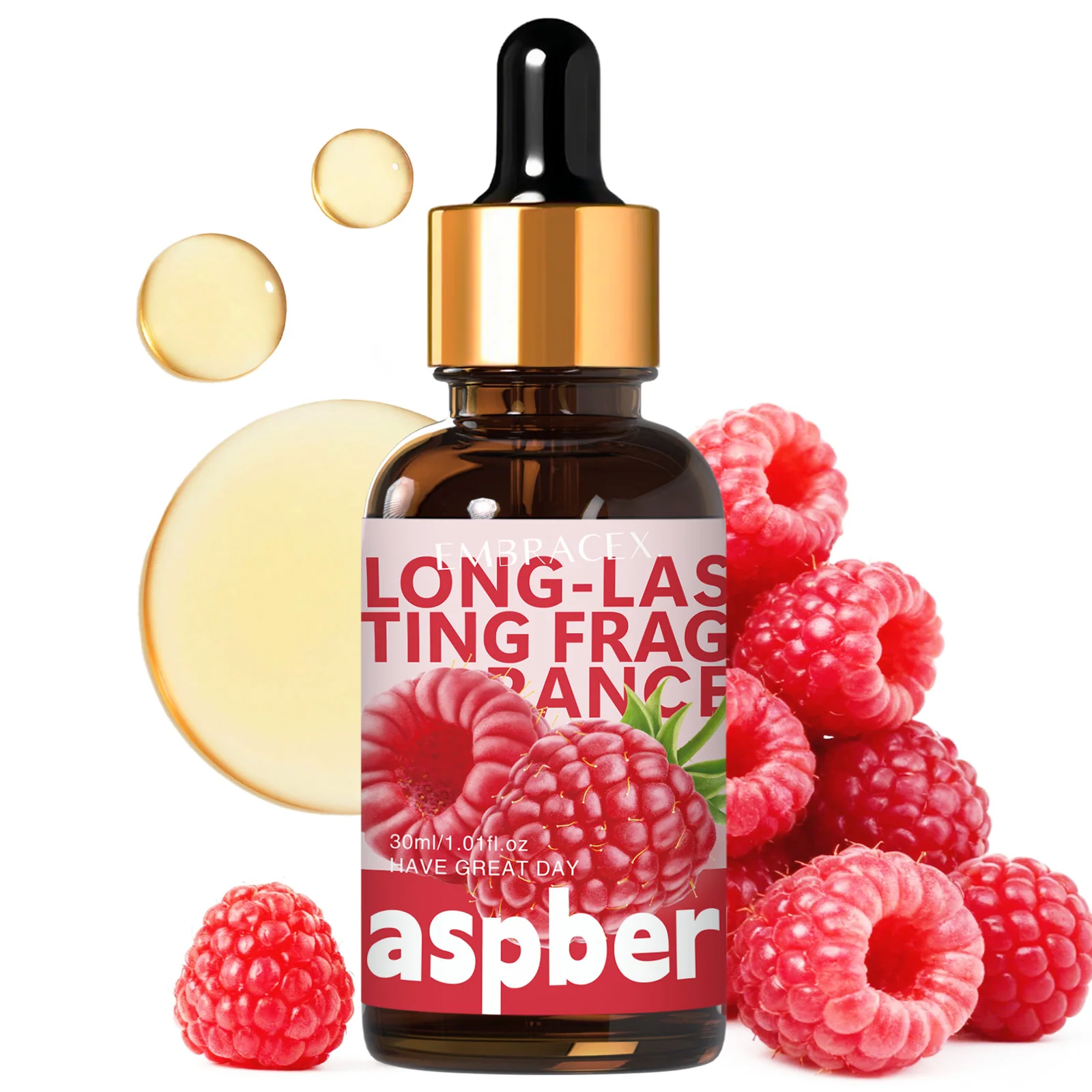 30ml Raspberry Fragrance Oil Car Air Freshener Oil Making Candle Scents Long Lasting Home Gift for Friends, For Car Diffusers