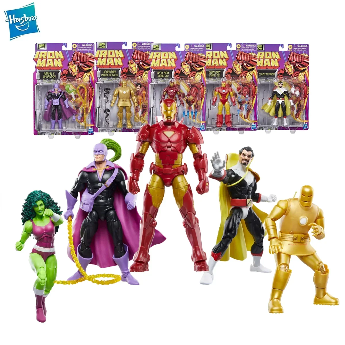 Hasbro Marvel Legends Original Series Iron Man Model She-Hulk Whiplash Captain America Count Action Figure Model Toys Hobby Gift