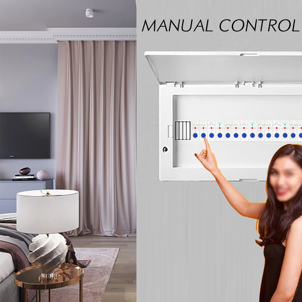 1PCS For Ewelink 4-in-1 Smart WiFi Circuit Breaker 4channel Control DIN Rail Breaker Without Metering For Android For IOS