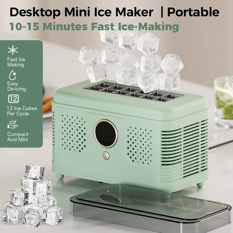 100 فولت-240 فولت المحمولة صانع الثلج الصغيرة 12 فولت سيارة مكعب الجليد التلقائي صندوق صنع الثلج آلة صنع الثلج للمنزل عنبر مكتب التخييم