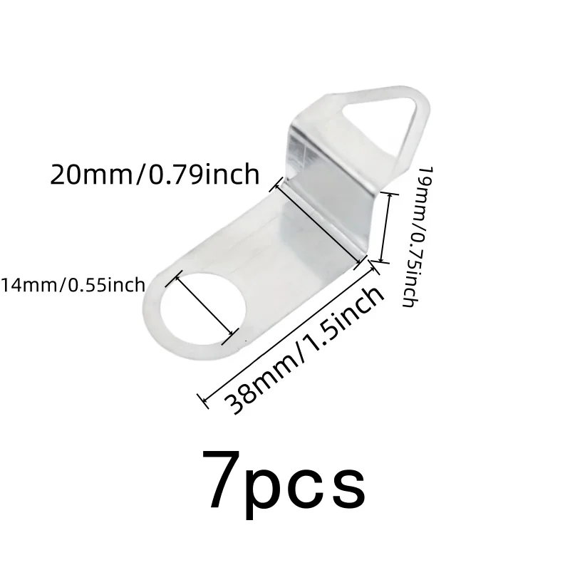 7 pcs Wall Clock Mounting Hooks, Secure Wall Mounting and Compact C-Shape Design, ideal for Clock Repair Replacement