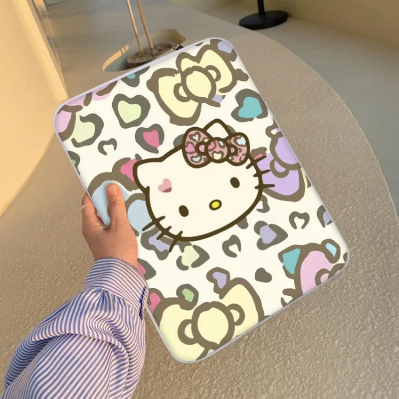 Sanrio Hello Kitty Disney Stitch Cute Tablet Case for 10 11 12 13 14 15 Inch for Macbook Pro Computer Laptop Bag Christmas Gift