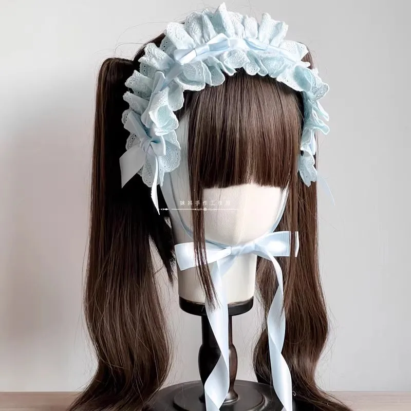 Original Handmade Lolita Multi-Color Algodão Amor Headband, Fita Cabelo Acessórios para Meninas