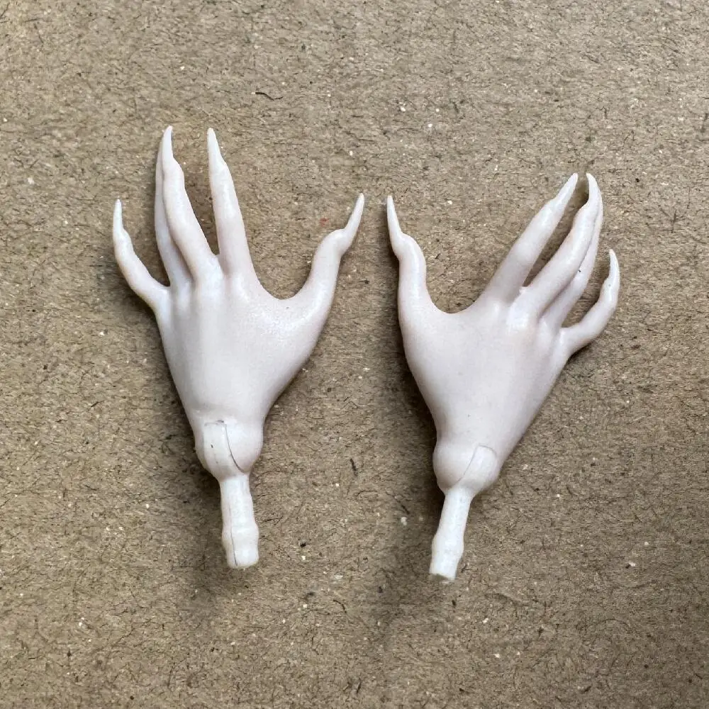 Neue Original Monster Puppe Ersatz Hände Und Arme Schwarz Braun Lila Rosa Haut Ton Lange Nägel Spielzeug DIY Zubehör – Detail 11