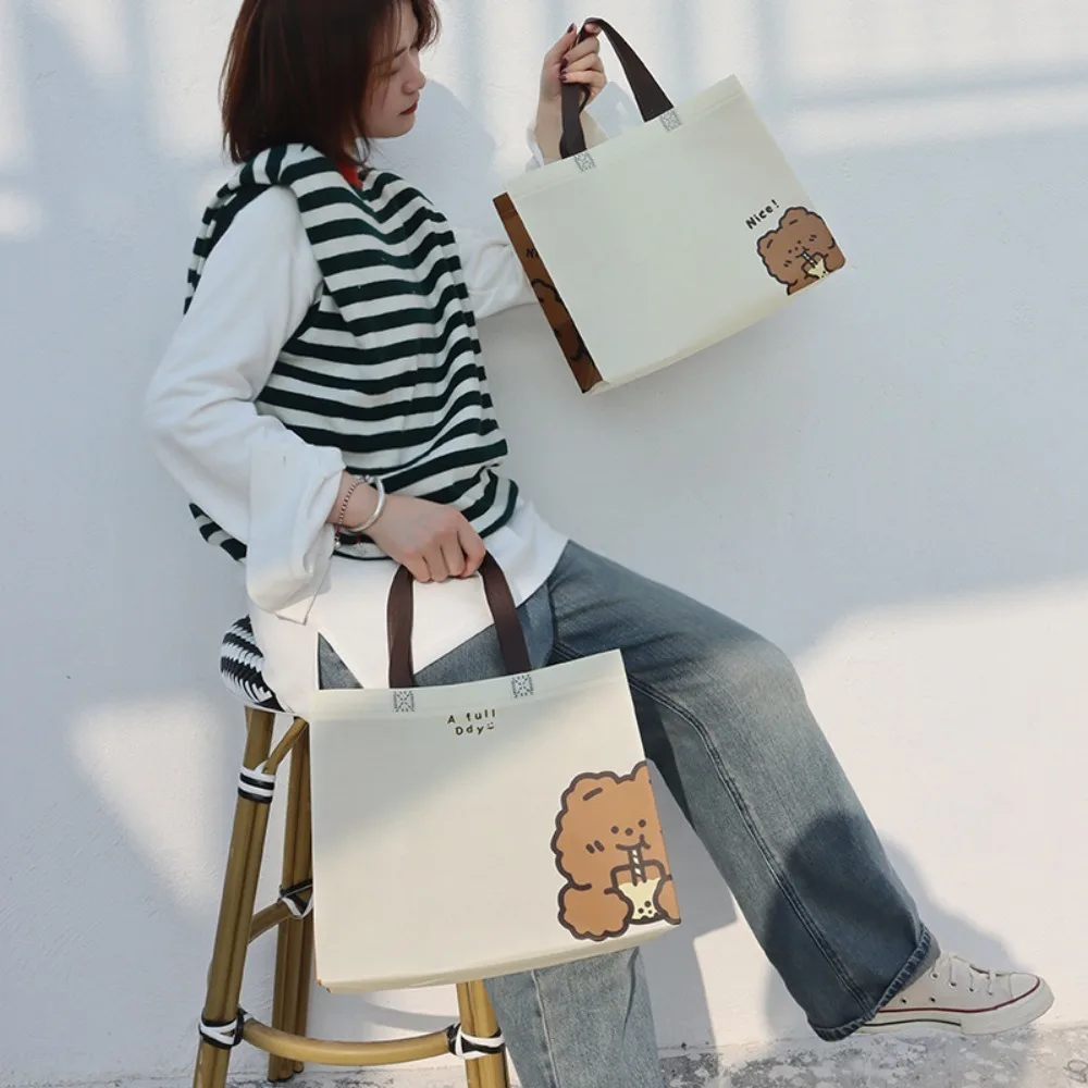 

Hot Sale Non-woven Fabric Shopping Bag Large Capacity Casual Handbag Trendy Waterproof Underarm Bag Party