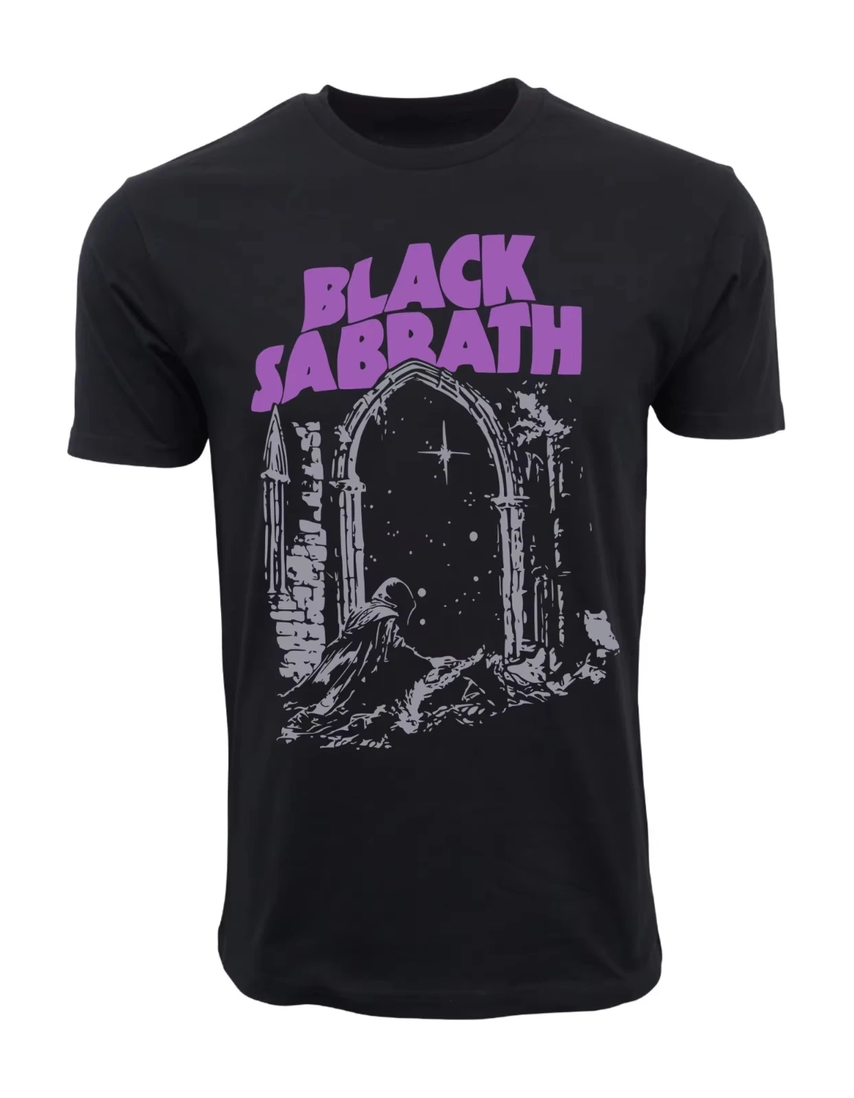 

New Summer Black Rest Night Arch T-shirt Men's and Women's Pure Cotton Short-sleeved Trendy T-shirt Retro Summer Men's Clothing