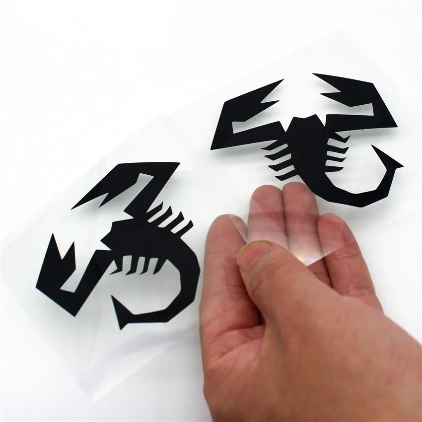 2pcs/lot Car Motorbike Vinly Sticker PVC Decal Styling Accessories For Abarth fiat 500 grande punto bravo doblo panda ducato